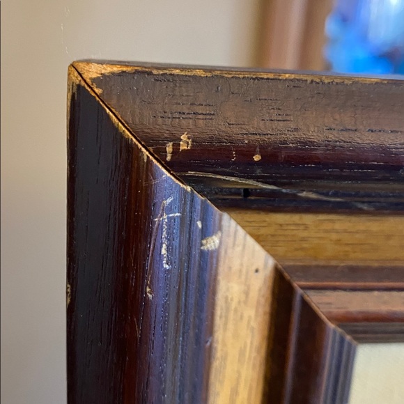 Central Oregon River and Mountains Scene Mid Century Oil Painting - Picture 6 of 7